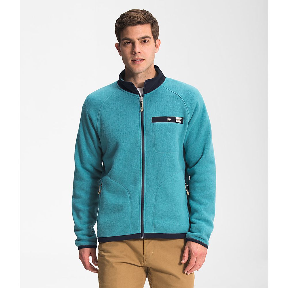 The North Face Fleece Jacket Mens Australia - The North Face Gordon Lyons Full Zip Blue / Navy (HCZ-